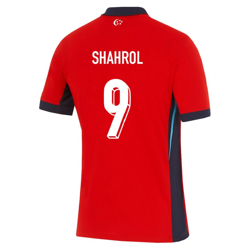 Danxen Hombre Camiseta Singapur Helmi Shahrol #9 Rojo Blanco Negro 1ª Equipación 26-28 La Camisa México