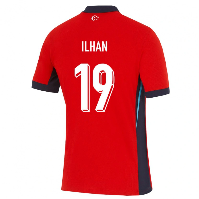 Danxen Hombre Camiseta Singapur Ilhan Fandi #19 Rojo Blanco Negro 1ª Equipación 26-28 La Camisa México