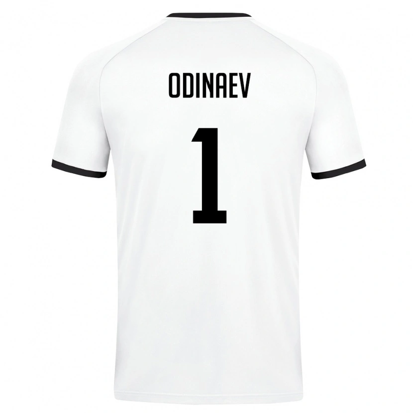 Danxen Hombre Camiseta Uzbekistán Bogdan Odinaev #1 Blanco Verde Oscuro 2ª Equipación 26-28 La Camisa México