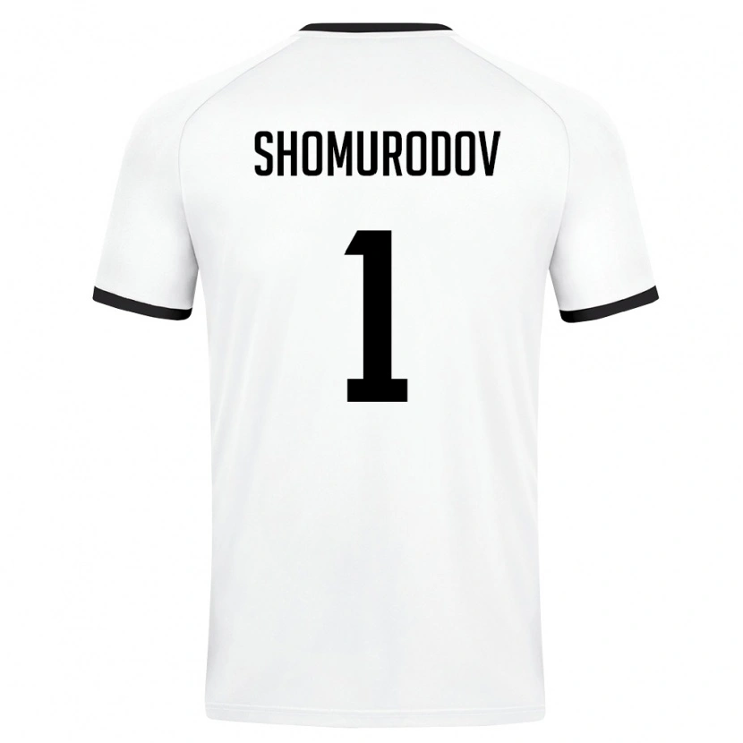 Danxen Hombre Camiseta Uzbekistán Olim Shomurodov #1 Blanco Verde Oscuro 2ª Equipación 26-28 La Camisa México