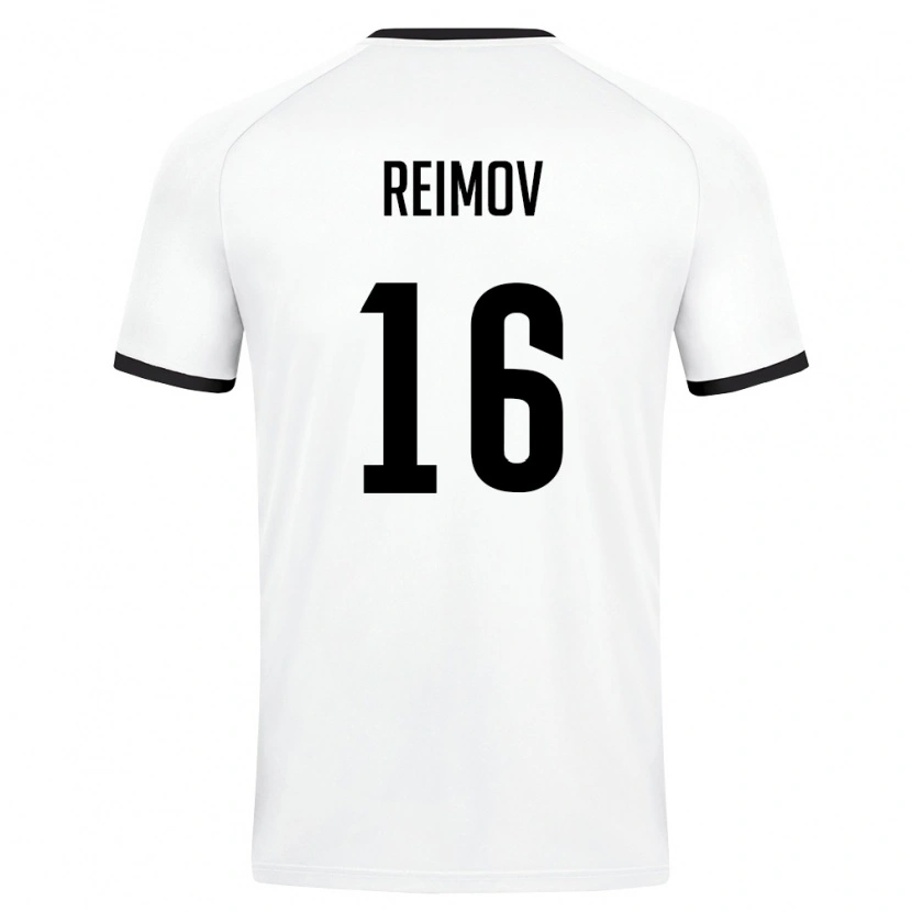 Danxen Hombre Camiseta Uzbekistán Mukhammedali Reimov #16 Blanco Verde Oscuro 2ª Equipación 26-28 La Camisa México