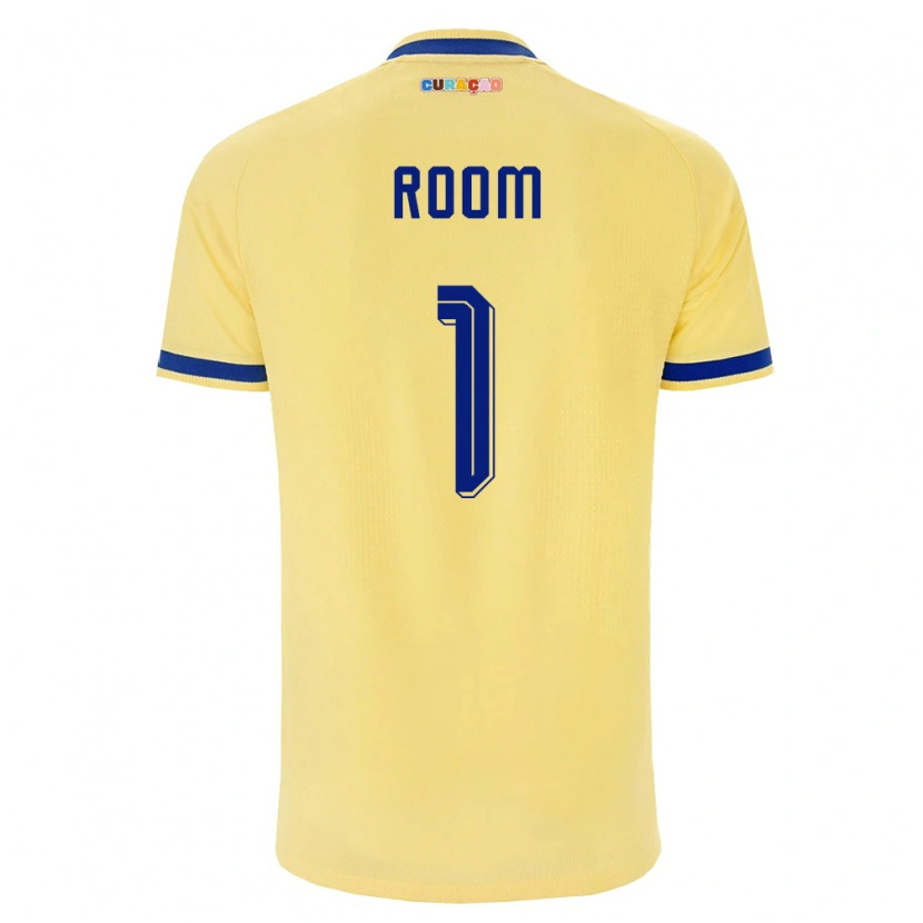 Danxen Hombre Camiseta Curazao Eloy Room #1 Amarillo Marino Rosa 2ª Equipación 26-28 La Camisa México