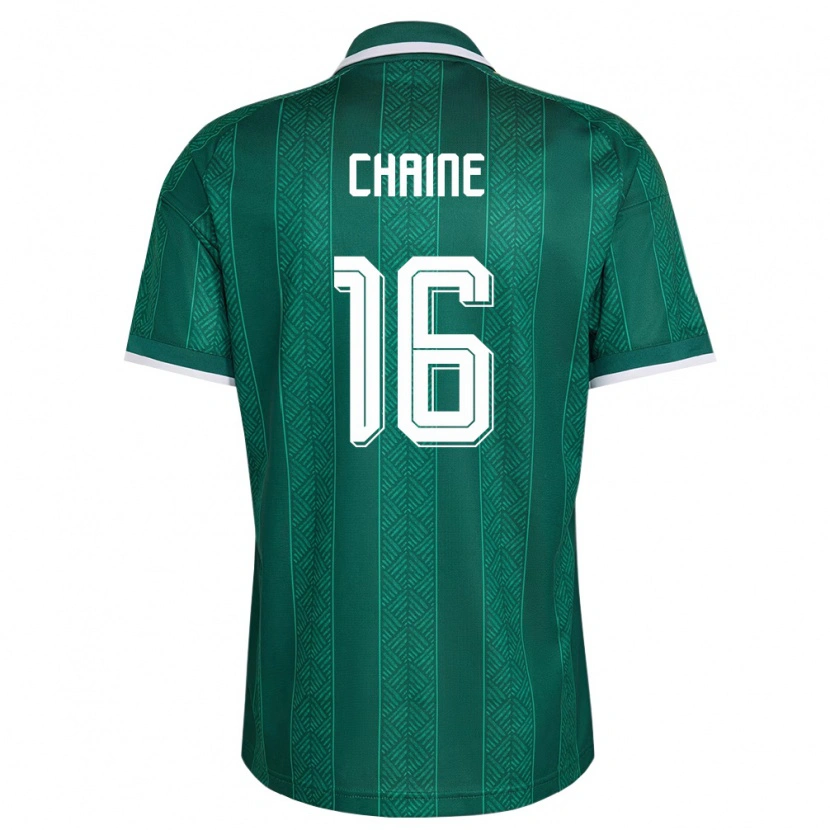 Danxen Hombre Camiseta Sudáfrica Sipho Chaine #16 Verde Blanco Oro 2ª Equipación 26-28 La Camisa México