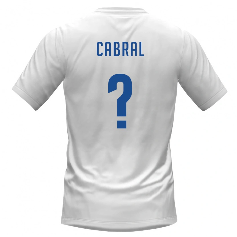 Danxen Hombre Camiseta Cabo Verde Sidny Lopes Cabral #0 Blanco Borgoña 2ª Equipación 26-28 La Camisa México