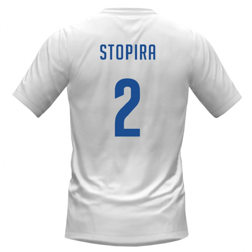 Danxen Hombre Camiseta Cabo Verde Stopira #2 Blanco Borgoña 2ª Equipación 26-28 La Camisa México