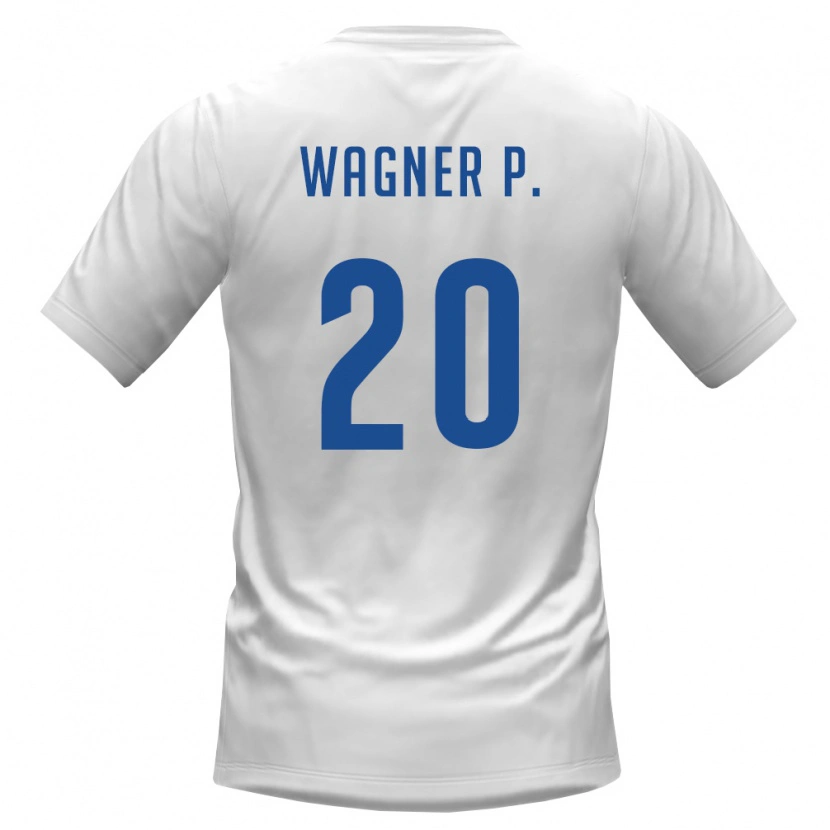 Danxen Hombre Camiseta Cabo Verde Wagner Pina #20 Blanco Borgoña 2ª Equipación 26-28 La Camisa México