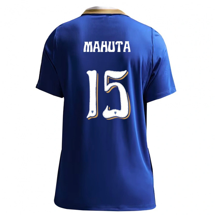 Danxen Hombre Camiseta Finlandia Ryan Mahuta #15 Azul Blanco 2ª Equipación 26-28 La Camisa México
