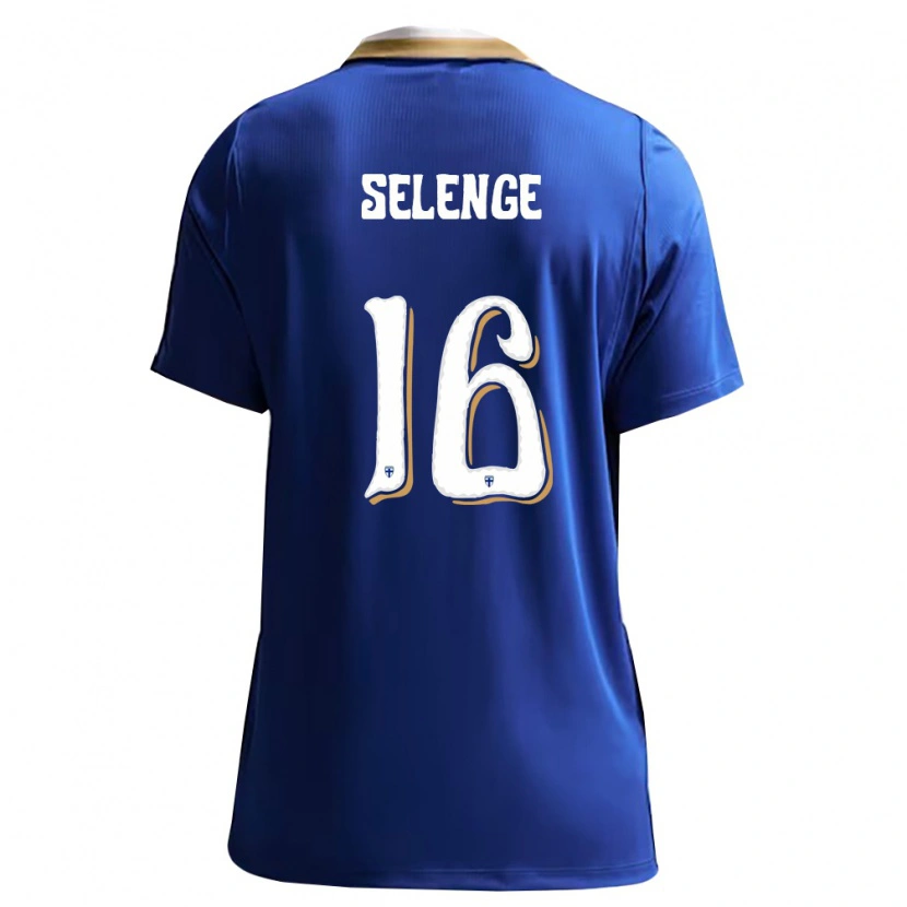 Danxen Hombre Camiseta Finlandia Jeff Selenge #16 Azul Blanco 2ª Equipación 26-28 La Camisa México