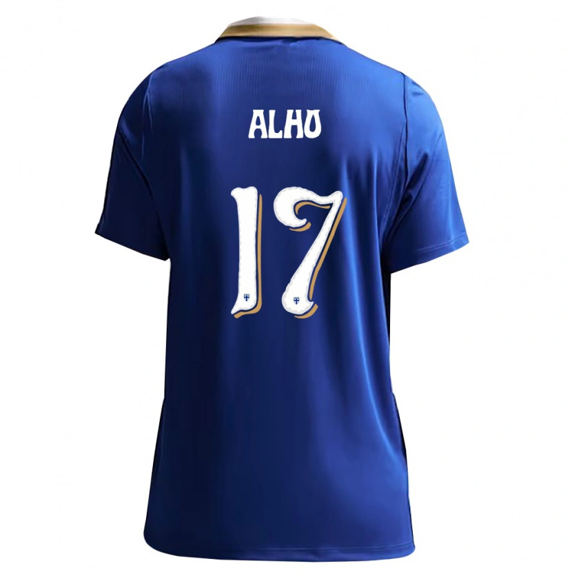 Danxen Hombre Camiseta Finlandia Nikolai Alho #17 Azul Blanco 2ª Equipación 26-28 La Camisa México