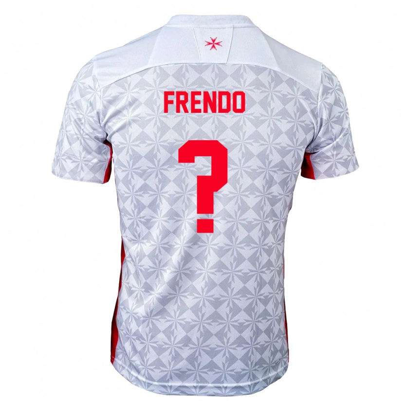 Danxen Hombre Camiseta Malta Liam Frendo #0 Gris Blanco Rojo 2ª Equipación 26-28 La Camisa México