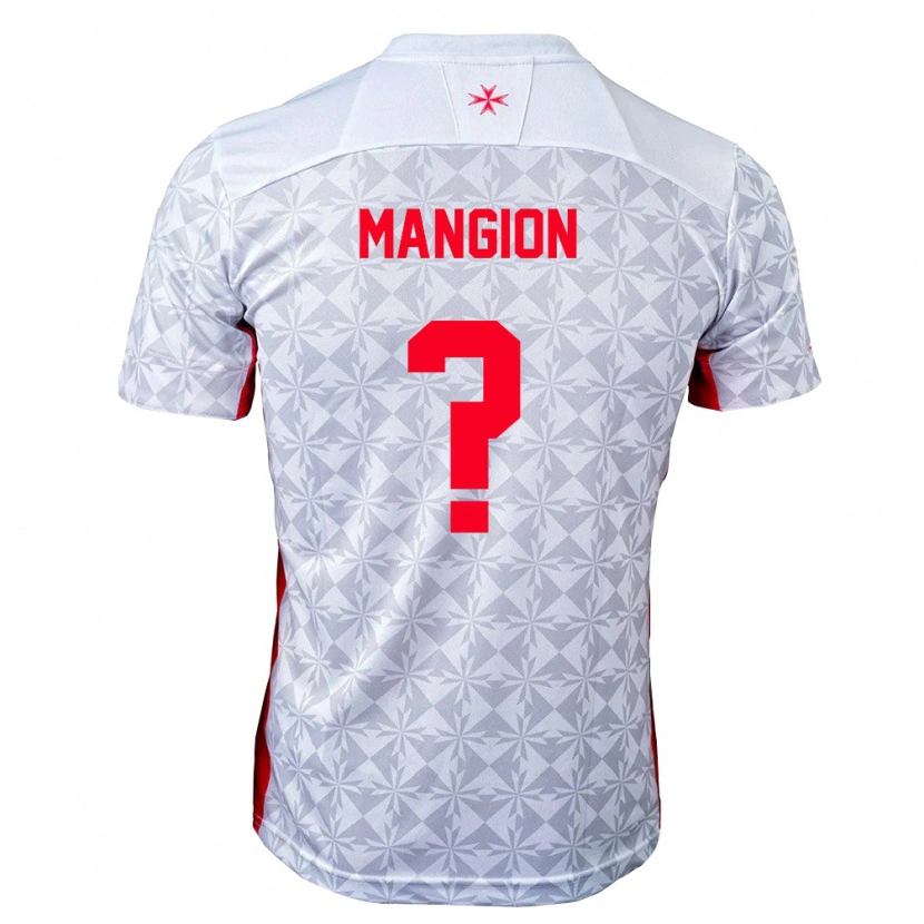 Danxen Hombre Camiseta Malta Andreas Mangion #0 Gris Blanco Rojo 2ª Equipación 26-28 La Camisa México