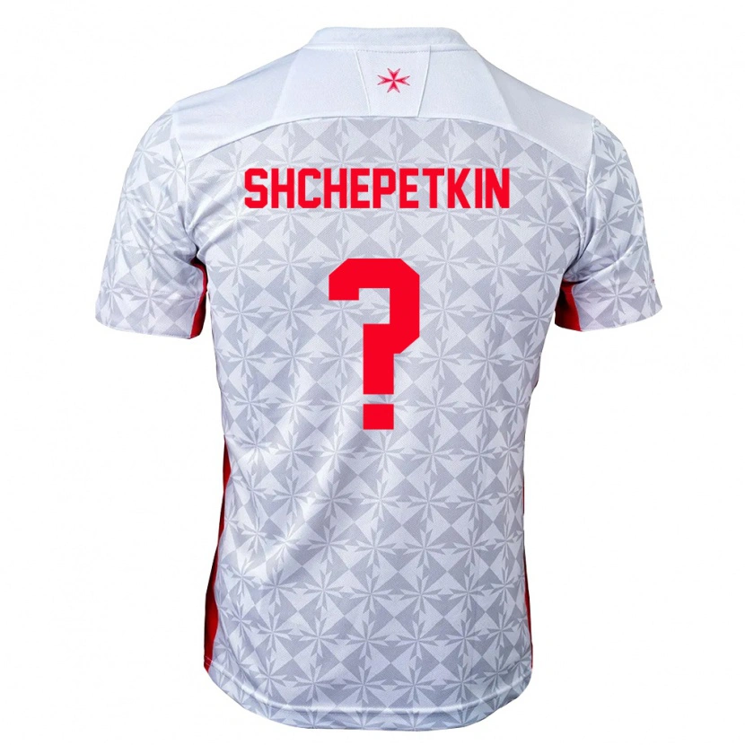 Danxen Hombre Camiseta Malta Nikita Shchepetkin #0 Gris Blanco Rojo 2ª Equipación 26-28 La Camisa México