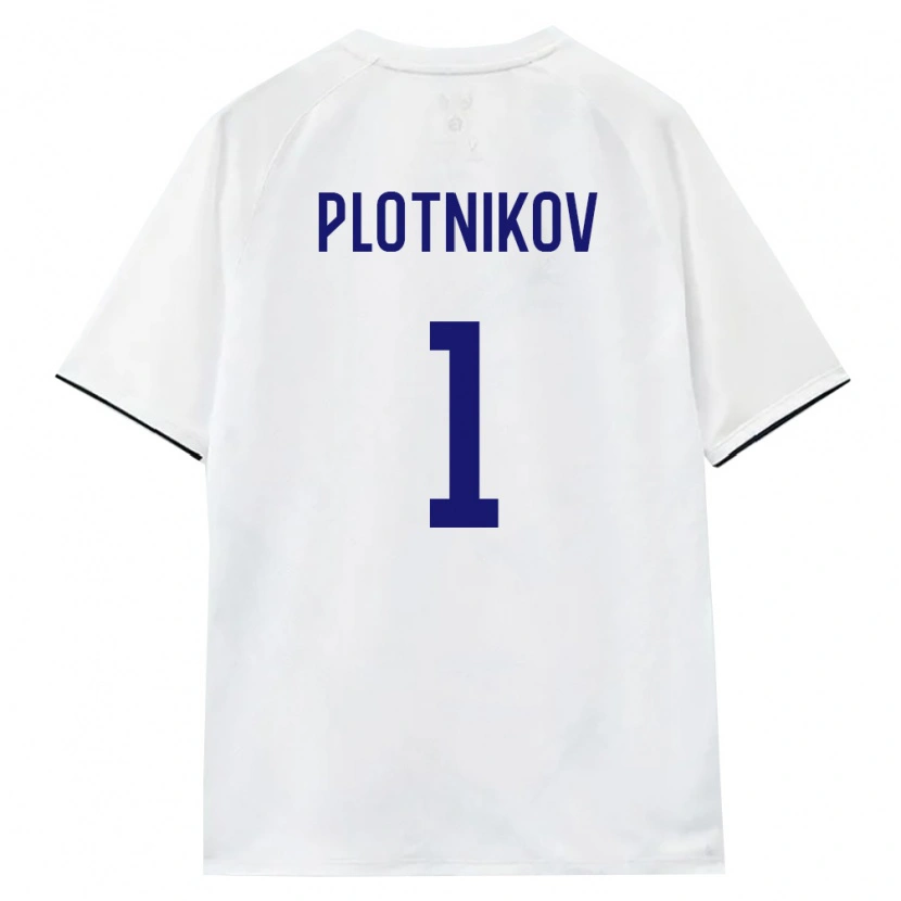 Danxen Hombre Camiseta Rusia Egor Plotnikov #1 Blanco Marrón Negro 2ª Equipación 26-28 La Camisa México