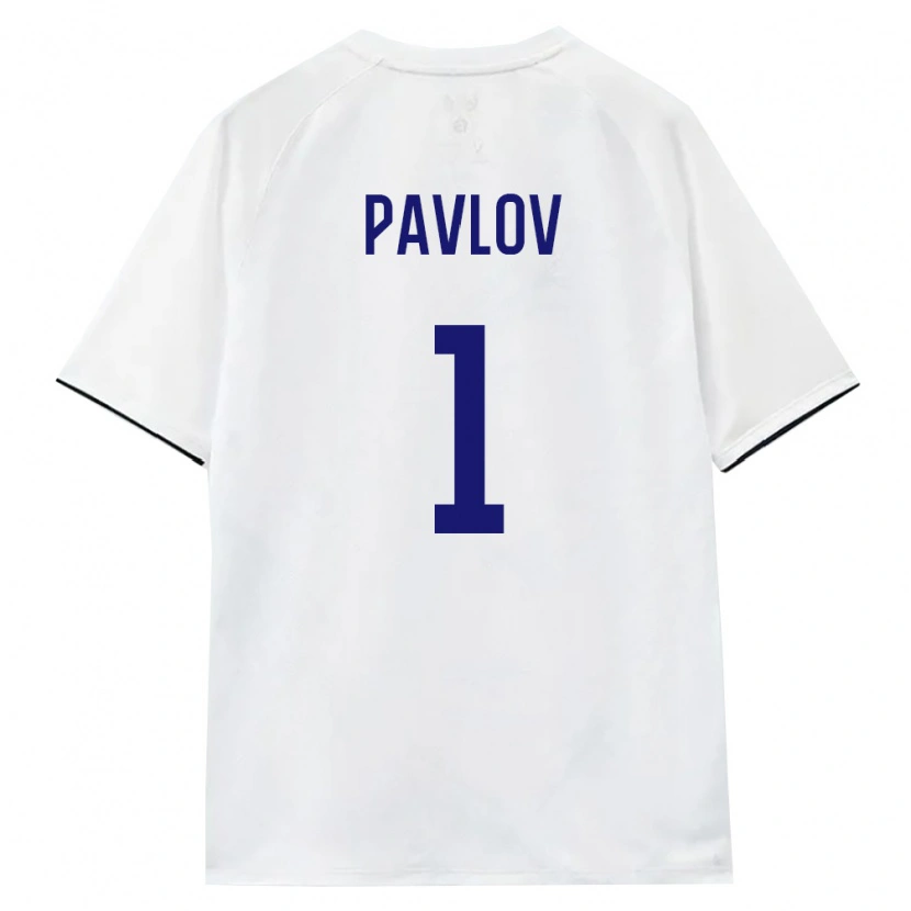 Danxen Hombre Camiseta Rusia Nikita Pavlov #1 Blanco Marrón Negro 2ª Equipación 26-28 La Camisa México