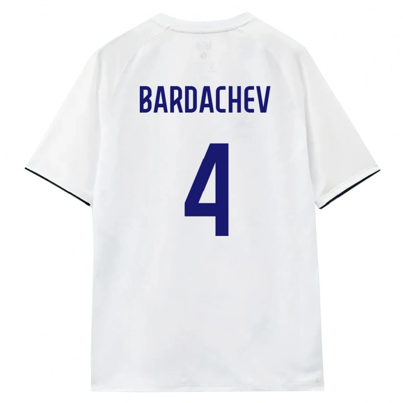 Danxen Hombre Camiseta Rusia Matvey Bardachev #4 Blanco Marrón Negro 2ª Equipación 26-28 La Camisa México