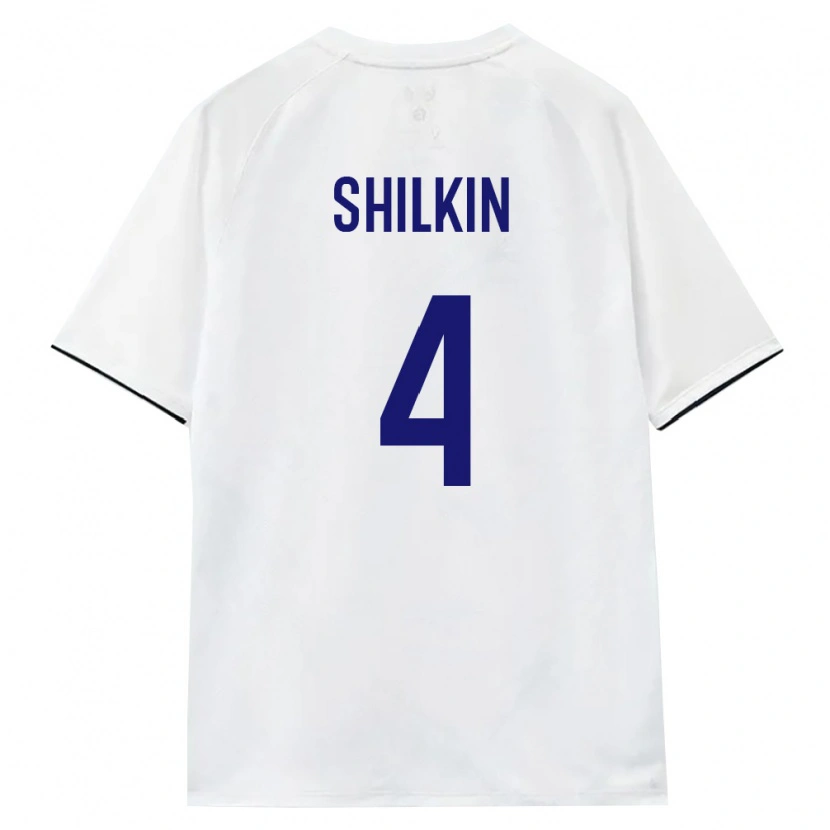 Danxen Hombre Camiseta Rusia Egor Shilkin #4 Blanco Marrón Negro 2ª Equipación 26-28 La Camisa México