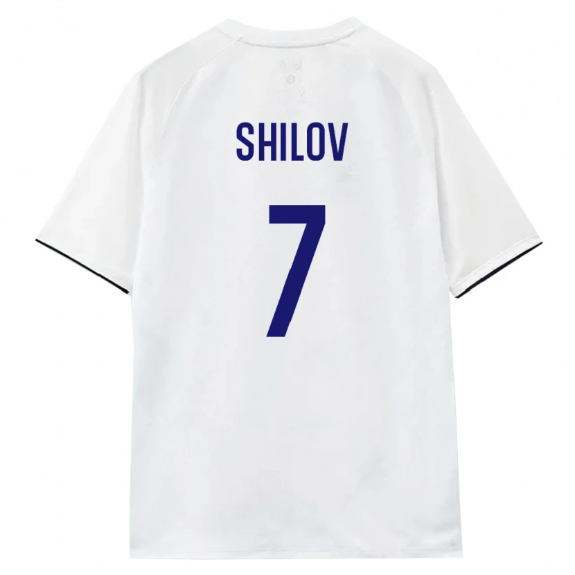 Danxen Hombre Camiseta Rusia Vadim Shilov #7 Blanco Marrón Negro 2ª Equipación 26-28 La Camisa México