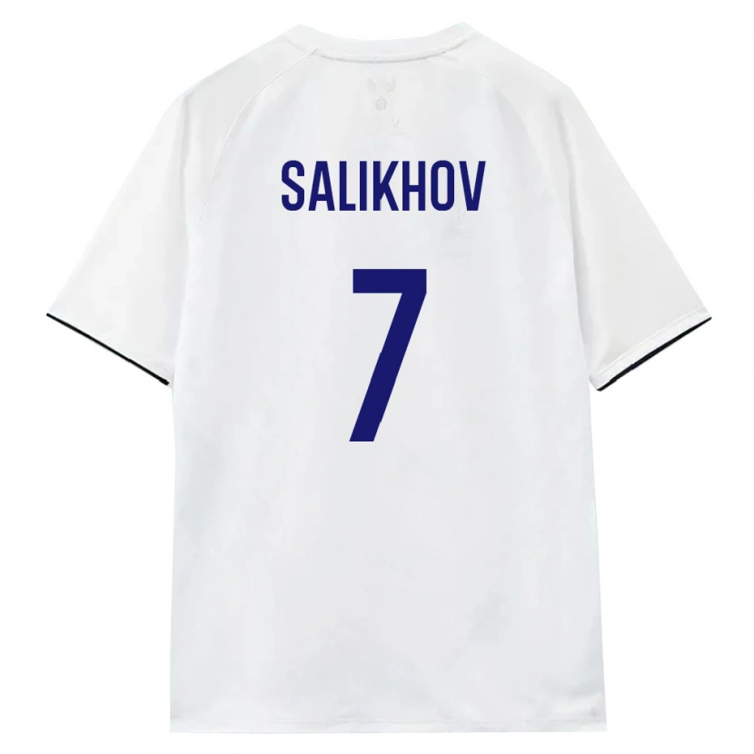 Danxen Hombre Camiseta Rusia Leonid Salikhov #7 Blanco Marrón Negro 2ª Equipación 26-28 La Camisa México