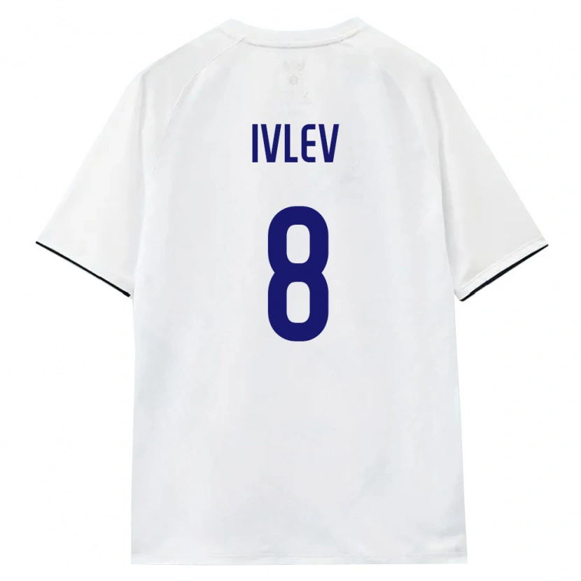 Danxen Hombre Camiseta Rusia Andrey Ivlev #8 Blanco Marrón Negro 2ª Equipación 26-28 La Camisa México