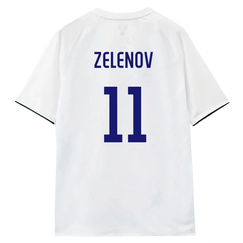 Danxen Hombre Camiseta Rusia Platon Zelenov #11 Blanco Marrón Negro 2ª Equipación 26-28 La Camisa México