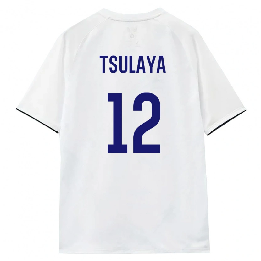 Danxen Hombre Camiseta Rusia Mikhail Tsulaya #12 Blanco Marrón Negro 2ª Equipación 26-28 La Camisa México