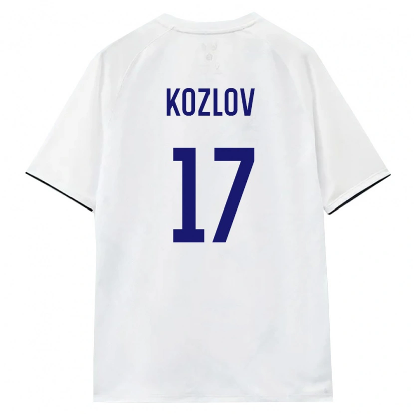 Danxen Hombre Camiseta Rusia Danila Kozlov #17 Blanco Marrón Negro 2ª Equipación 26-28 La Camisa México