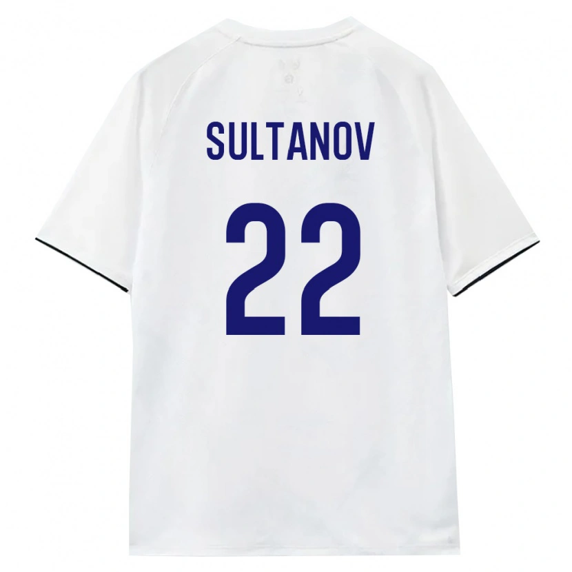 Danxen Hombre Camiseta Rusia Daniyal Sultanov #22 Blanco Marrón Negro 2ª Equipación 26-28 La Camisa México