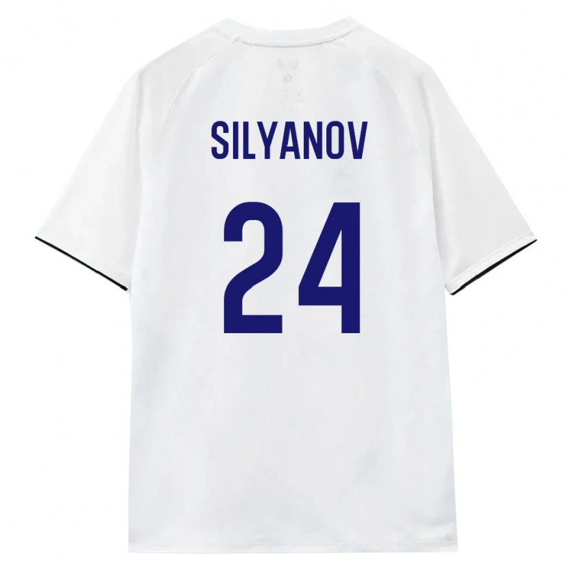 Danxen Hombre Camiseta Rusia Aleksandr Silyanov #24 Blanco Marrón Negro 2ª Equipación 26-28 La Camisa México