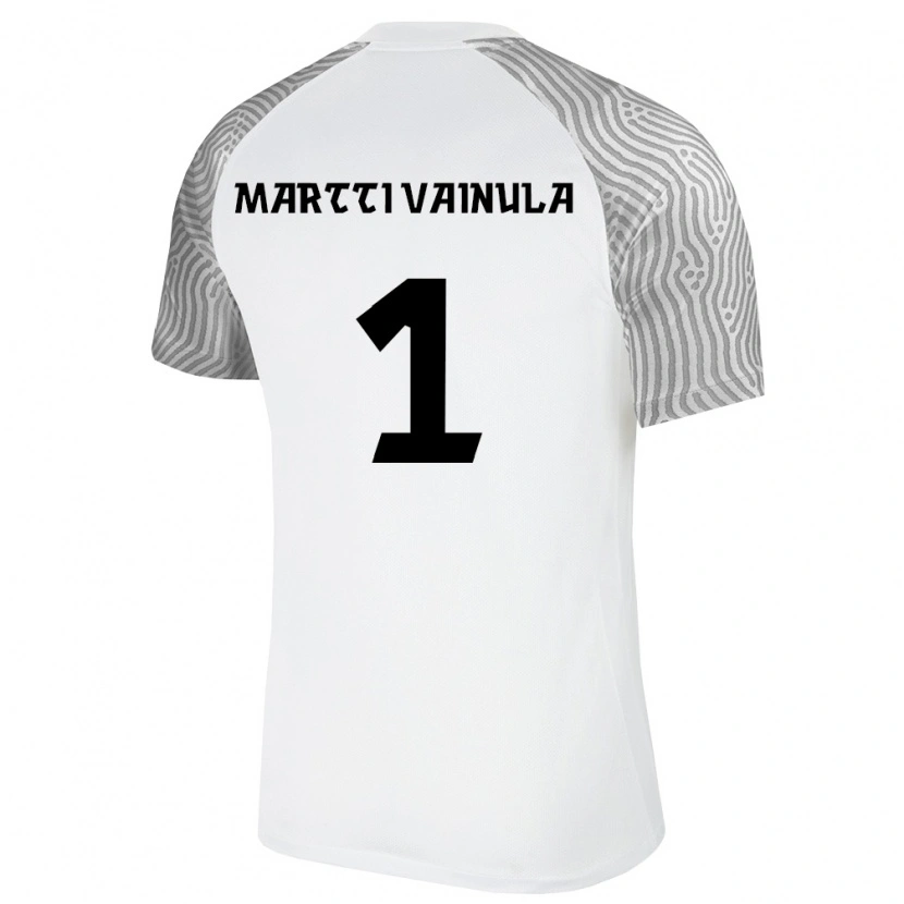 Danxen Hombre Camiseta Estonia Jan Martti Vainula #1 Blanco Gris 2ª Equipación 26-28 La Camisa México