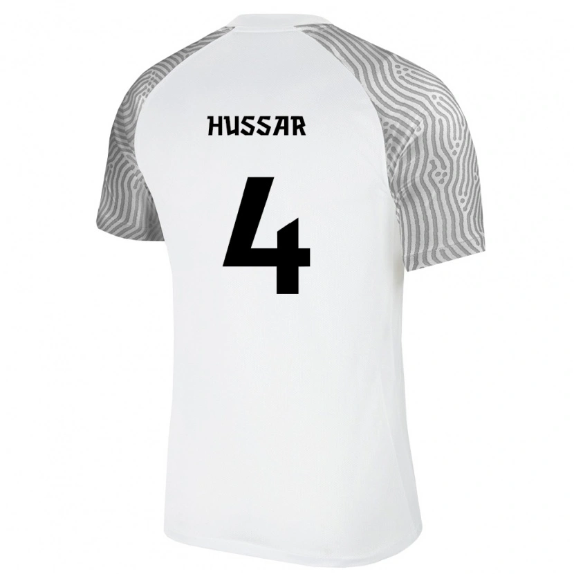 Danxen Hombre Camiseta Estonia Kristo Hussar #4 Blanco Gris 2ª Equipación 26-28 La Camisa México