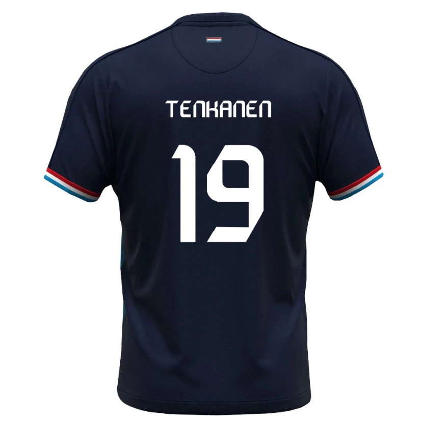 Danxen Hombre Camiseta Luxemburgo Luke Tenkanen #19 Azul Real Rojo 2ª Equipación 26-28 La Camisa México