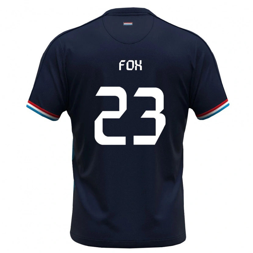 Danxen Hombre Camiseta Luxemburgo Lucas Fox #23 Azul Real Rojo 2ª Equipación 26-28 La Camisa México