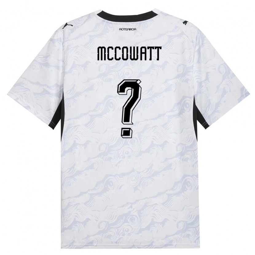 Danxen Hombre Camiseta Nueva Zelanda Callum Mccowatt #0 Negro Blanco 2ª Equipación 26-28 La Camisa México
