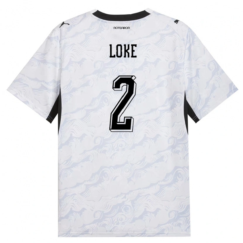 Danxen Hombre Camiseta Nueva Zelanda Tze-Xuan Loke #2 Negro Blanco 2ª Equipación 26-28 La Camisa México