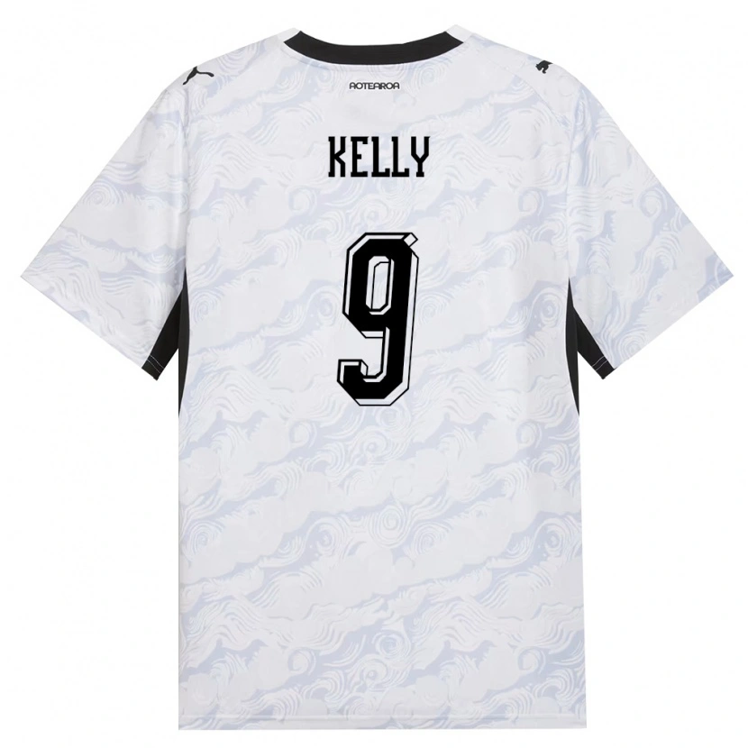 Danxen Hombre Camiseta Nueva Zelanda Keegan Kelly #9 Negro Blanco 2ª Equipación 26-28 La Camisa México