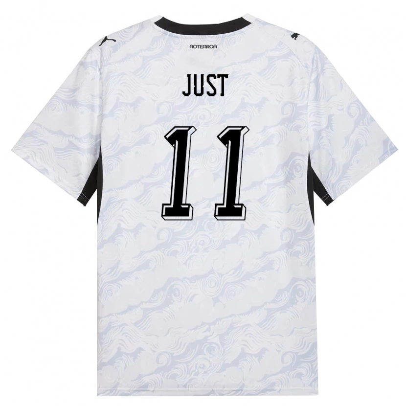 Danxen Hombre Camiseta Nueva Zelanda Elijah Just #11 Negro Blanco 2ª Equipación 26-28 La Camisa México