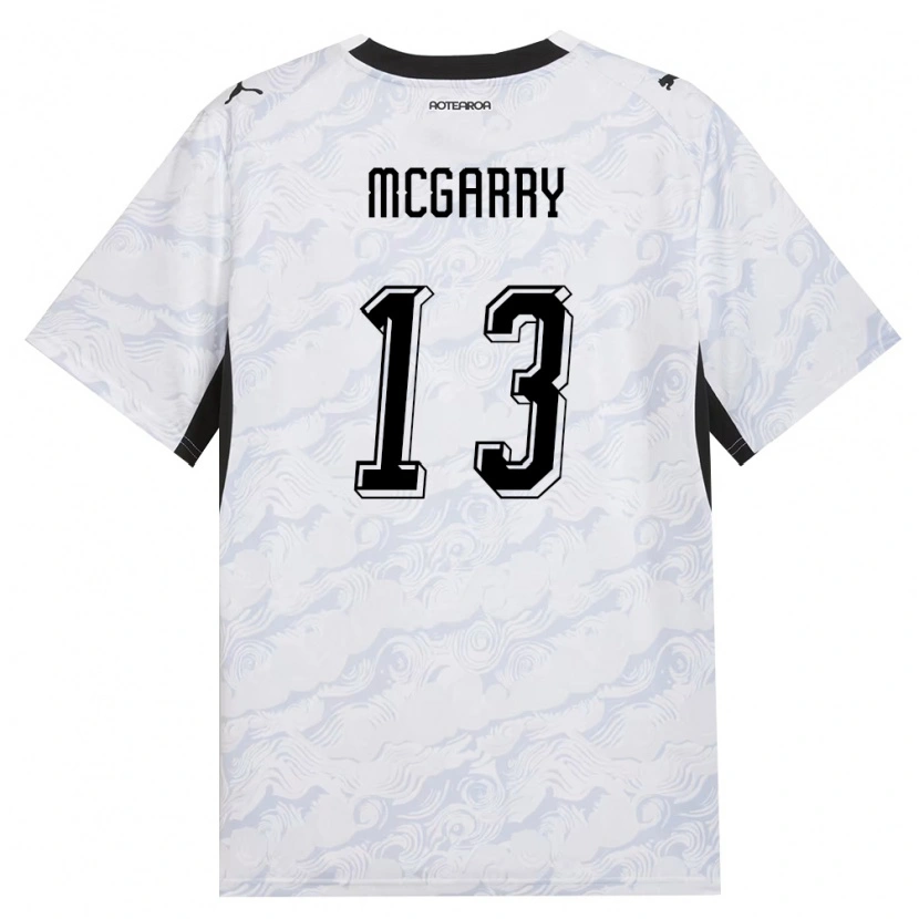 Danxen Hombre Camiseta Nueva Zelanda James Mcgarry #13 Negro Blanco 2ª Equipación 26-28 La Camisa México