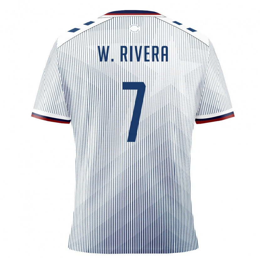 Danxen Hombre Camiseta Puerto Rico Wilfredo Rivera #7 Azul Real Blanco 2ª Equipación 26-28 La Camisa México