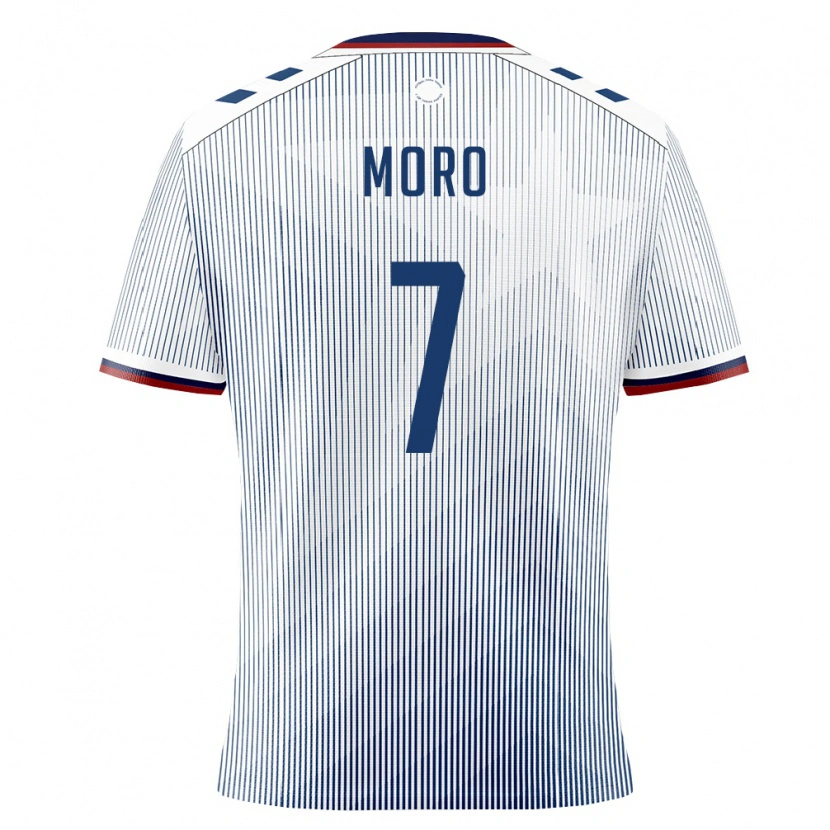 Danxen Hombre Camiseta Puerto Rico Adrián Moro #7 Azul Real Blanco 2ª Equipación 26-28 La Camisa México