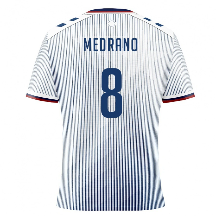 Danxen Hombre Camiseta Puerto Rico Keven Medrano #8 Azul Real Blanco 2ª Equipación 26-28 La Camisa México