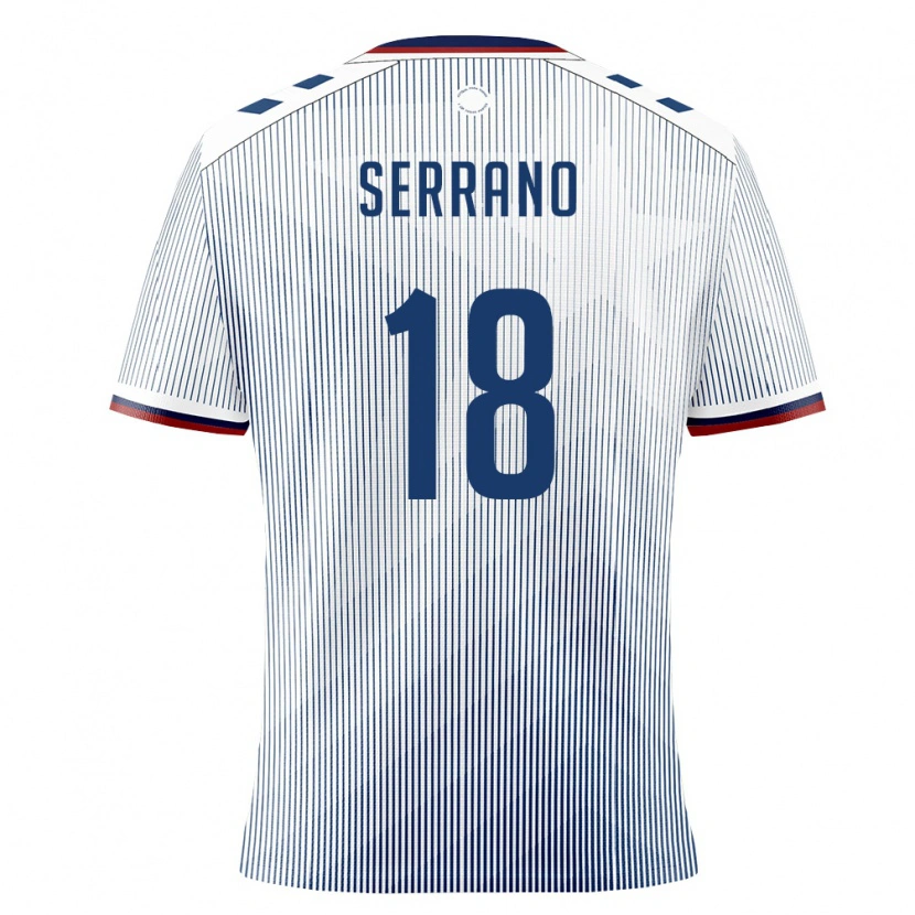 Danxen Hombre Camiseta Puerto Rico Joel Serrano #18 Azul Real Blanco 2ª Equipación 26-28 La Camisa México
