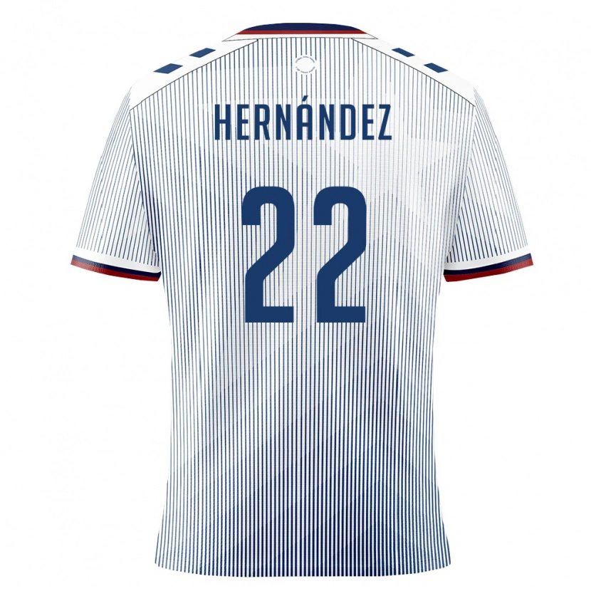 Danxen Hombre Camiseta Puerto Rico Noeh Hernández #22 Azul Real Blanco 2ª Equipación 26-28 La Camisa México