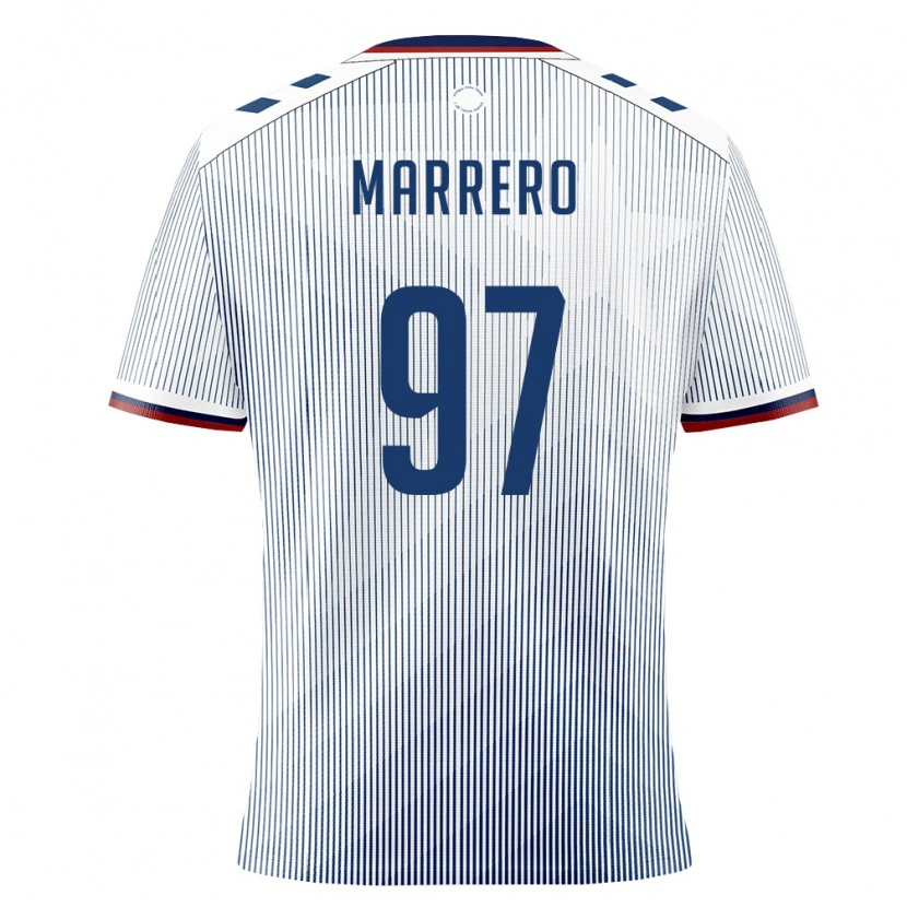 Danxen Hombre Camiseta Puerto Rico David Marrero #97 Azul Real Blanco 2ª Equipación 26-28 La Camisa México