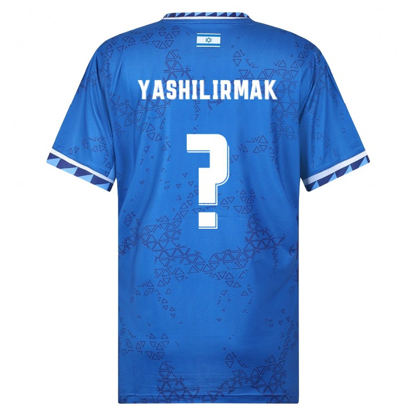Danxen Hombre Camiseta Israel Maor Yashilirmak #0 Azul Blanco 2ª Equipación 26-28 La Camisa México