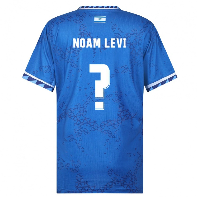 Danxen Hombre Camiseta Israel Noam Levi #0 Azul Blanco 2ª Equipación 26-28 La Camisa México