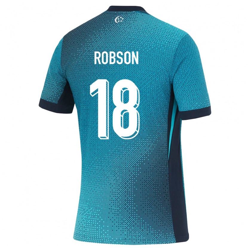 Danxen Hombre Camiseta Singapur Ajay Robson #18 Turquesa Oscuro Negro 2ª Equipación 26-28 La Camisa México