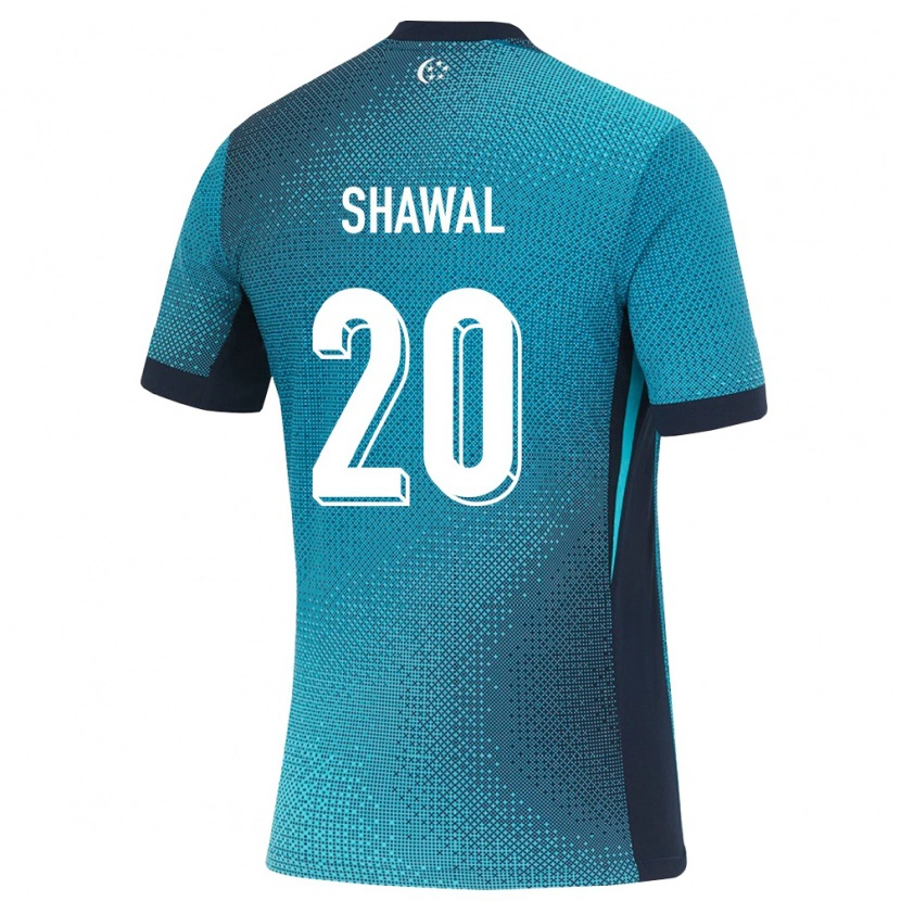 Danxen Hombre Camiseta Singapur Shawal Anuar #20 Turquesa Oscuro Negro 2ª Equipación 26-28 La Camisa México