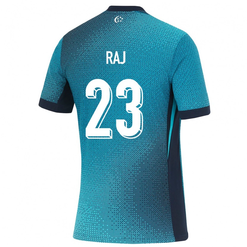 Danxen Hombre Camiseta Singapur Sarrvin Raj #23 Turquesa Oscuro Negro 2ª Equipación 26-28 La Camisa México