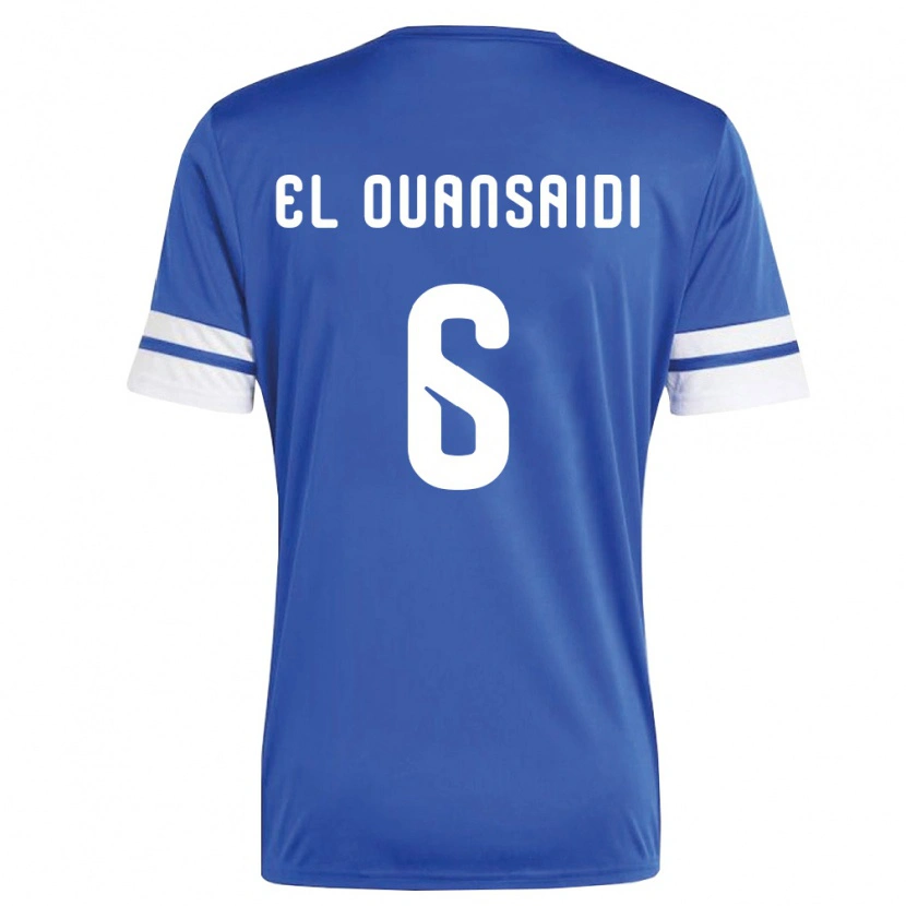Danxen Mujer Camiseta Curazao Keyane El Ouansaidi #6 Marino Blanco 1ª Equipación 26-28 La Camisa México