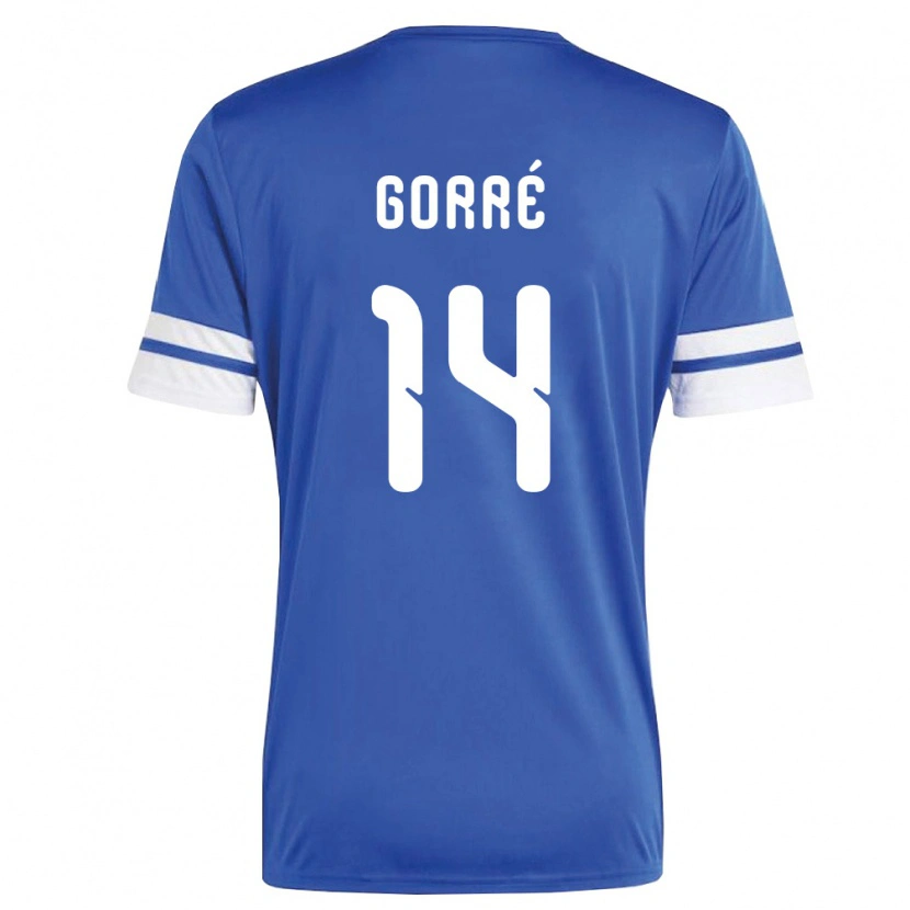 Danxen Mujer Camiseta Curazao Kenji Gorré #14 Marino Blanco 1ª Equipación 26-28 La Camisa México